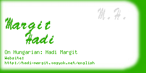 margit hadi business card